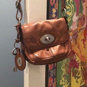 FOSSILL BROWN SHOULDER BAG
